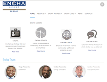 Tablet Screenshot of encha.co.za
